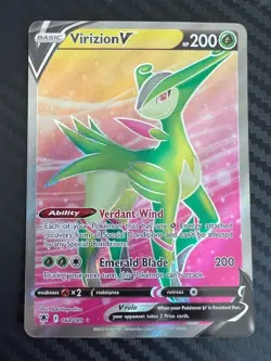 Pokemon TCG Virizion V 164/189 Full Art Sword & Shield Astral Radiance NM - Image 1