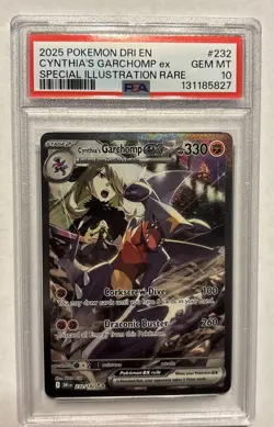 Pokemon 2025 Cynthias Garchomp ex 232/182 SIR Destined Rivals GEM MINT PSA 10 - Image 1