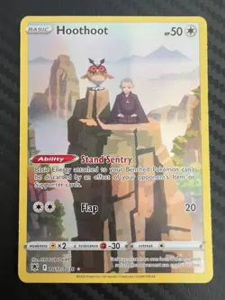 Pokemon TCG Hoothoot TG12/TG30 Astral Radiance Trainer Gallery Holo VLP - Image 1