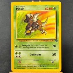 Pinsir - 25/64 - Jungle Set - Unlimited - Rare - Pokemon - WOTC - Damaged - Image 1