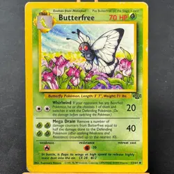 Butterfree - 33/64 - Jungle Set - Unlimited - Uncommon - Pokemon - WOTC - Damage - Image 1