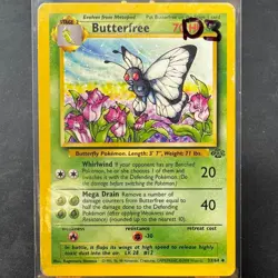 Butterfree - 33/64 - Jungle Set - Unlimited - Uncommon - Pokemon - WOTC - Damage - Image 3
