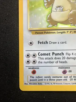 Pokemon TCG Kangaskhan Jungle 5/64 Holo Unlimited Holo Rare - Image 5