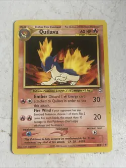 Pokemon TCG Quilava 46/111 Unlimited Neo Genesis Hp - Image 1