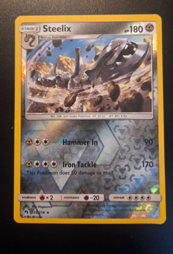 Pokemon TCG Steelix 125/214 Sm-Lost Thunder Reverse Holo LP - Image 1