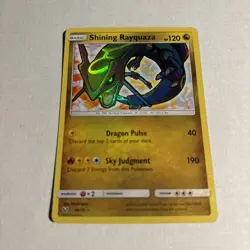 Pokemon TCG Shining Rayquaza Holo Rare Card Shining Legends 56/73 - Image 1
