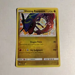 Pokemon TCG Shining Rayquaza Holo Rare Card Shining Legends 56/73 - Image 2