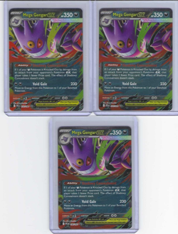 Pokemon TCG Phantasmal Flames Mega Gengar EX 056/094 (3) 3 Card - Image 1