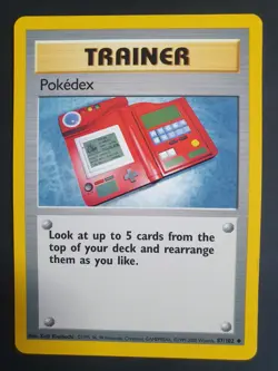 Pokedex 87/102 Trainer - Base Set 1 - Pokemon Card - Excellent Condition - Image 1