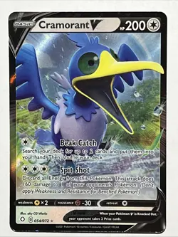 Cramorant V 054/072 Full Art Holo Ultra Rare 2021 Pokemon Shining Fates Card - Image 1