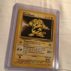 Vintage Pokemon Card Electabuzz 020/102 Base Set Rare Regular English 1999 WOTC - Image 2