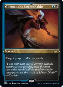 MTG English Glimpse the Unthinkable (Foil Etched) NM Foil Double Masters 2022 - Image 1