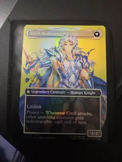 Cecil Dark Knight-Magic: The Gathering Final Fantasy Borderless Card 380 - Image 2