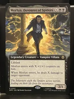 Morlun, Devourer of Spiders #257 EXTENDED NM/M MTG Spiderman Magic Card - Image 1