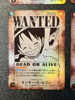 6 SET SP WANTED Monkey D. Luffy,Ace,Sabo,Shanks,Roger One Piece Card Games - Image 5