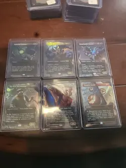 MTG Marvel Spider-Man Scene FOIL Borderless Full Complete 6 Card Set (SPE) - Image 1