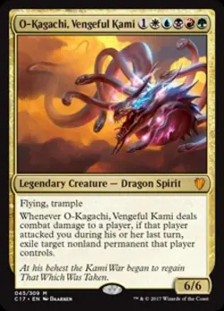O-Kagachi, Vengeful Kami -Foil Near Mint MTG Commander 2017 - Image 1