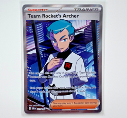 Team Rocket's Archer 223/182 Destined Rivals Full Art 2025 Holo Pokemon Card - Image 1