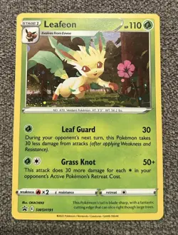 Pokemon Leafeon Black Star Promo SWSH191 Brilliant Stars MINT PACK FRESH - Image 1