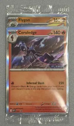 Pokemon Phantasmal Flames Staff Promo Set Ceruledge Toxtricity Flygon Zacian MIP - Image 3
