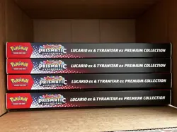 Pokemon Prismatic Lucario Ex Tyranitar Ex Premium Collection Lot of 4 Sams Club - Image 2