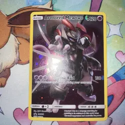 Pokemon TCG Armored Mewtwo SM228 Black Star Promos MP Holo 2019 - Image 1