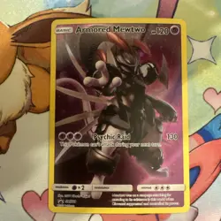 Pokemon TCG Armored Mewtwo SM228 Black Star Promos MP Holo 2019 - Image 2
