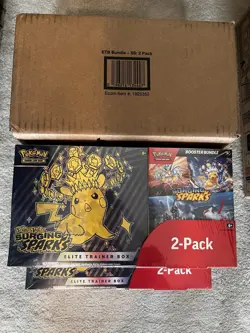 Pokemon TCG Lot Of (2), Scarlet And Violet Surging Sparks Costco Bundle, 2 Pack - Image 2
