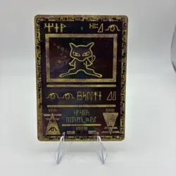 Pokemon TCG Ancient Mew Holo Promo Hieroglyphic 1998 Nintendo Gamefreak NM Swirl - Image 1