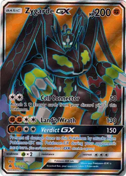 Damaged Zygarde GX - 123/131 - Full Art Ultra Rare Pokemon Forbidden Light - Image 1