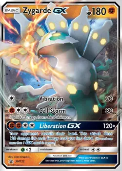 Damaged Zygarde GX - SM122 - SM Black Star Promos Pokemon SM Promos - Image 1