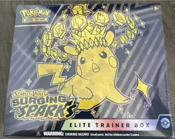 Pokemon TCG Scarlet & Violet Surging Sparks Pokemon Sealed Elite Trainer Box ETB - Image 1