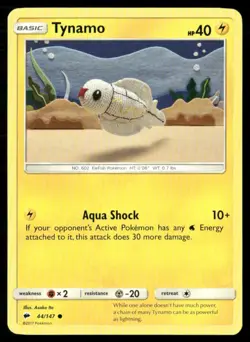 2017 Sun & Moon - Burning Shadows Tynamo Basic/Common #44 - Image 1