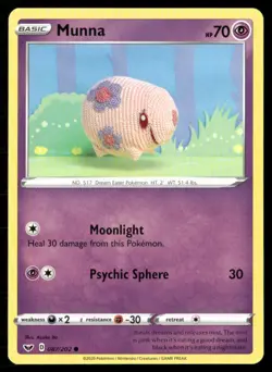 2020 Sword & Shield Munna Basic/Common #87 - Image 1