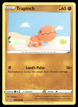 2020 Sword & Shield - Darkness Ablaze Trapinch Basic/Common #89 - Image 1