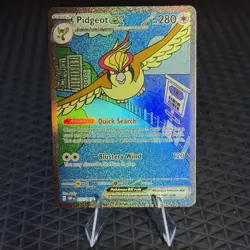 Pidgeot ex 225/197 SV03: Obsidian Flames Holo Pokemon TCG - Image 1