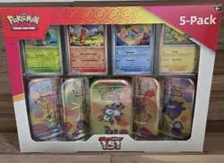 New Pokemon Scarlet & Violet 151 5x Mini Tins Costco Exclusive 10 Packs - Image 1