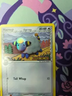 Pokemon TCG EX Dragon Frontiers Mareep (Delta Species) 54/101 Reverse Holo NM - Image 3