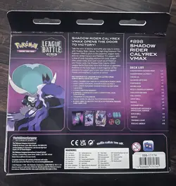 Pokemon TCG Shadow Rider Calyrex Vmax League Battle Deck Box Sealed NIB 820650850424 - Image 2