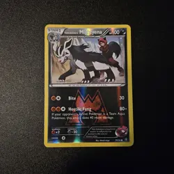 Pokemon Team Magma's Mightyena 19/34 XY Double Crisis 2015 Reverse Holo English - Image 1