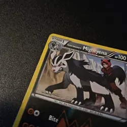 Pokemon Team Magma's Mightyena 19/34 XY Double Crisis 2015 Reverse Holo English - Image 2