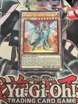 Timaeus The United Dragon Ultra Rare 1st Edition BACH-EN003 Yugioh Dark Magician - Image 1