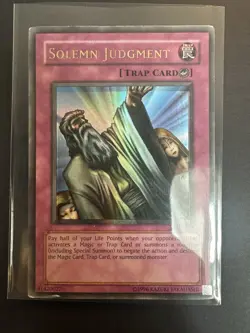 Yugioh - Solemn Judgment MRD-127 Ultra Rare - Heavily Played - Metal Raiders - Image 1
