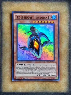 Yugioh The Legendary Fisherman III DOCS-EN017 Super Rare 1st Ed NM - Image 1