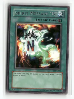 Spirit Message "N" Labyrinth of Nightmare Rare Yugioh Lightly played - Image 1