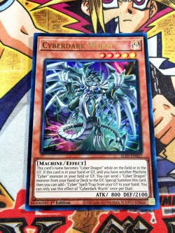 Cyberdark Wurm alin-en027 1st Edition (NEW) Ultra Rare Yu-Gi-Oh! - Image 1