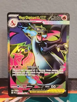 Mega Charizard X EX 109/094 Ultra Rare Pokemon Card Phantasmal Flames - Image 1