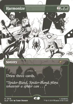 MTG Harmonize (7018) *Non-Foil* Inked Secret Lair: Spider-Man Bonus Card MT/NM - Image 1