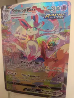 *Custom-made*HighQuality, Sylveon Vmax,Textured"Display Card" - Image 3