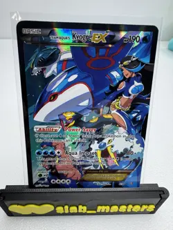 Pokemon TCG Team Aqua's Kyogre-EX Double Crisis Holo Card 6/34 - Image 1
